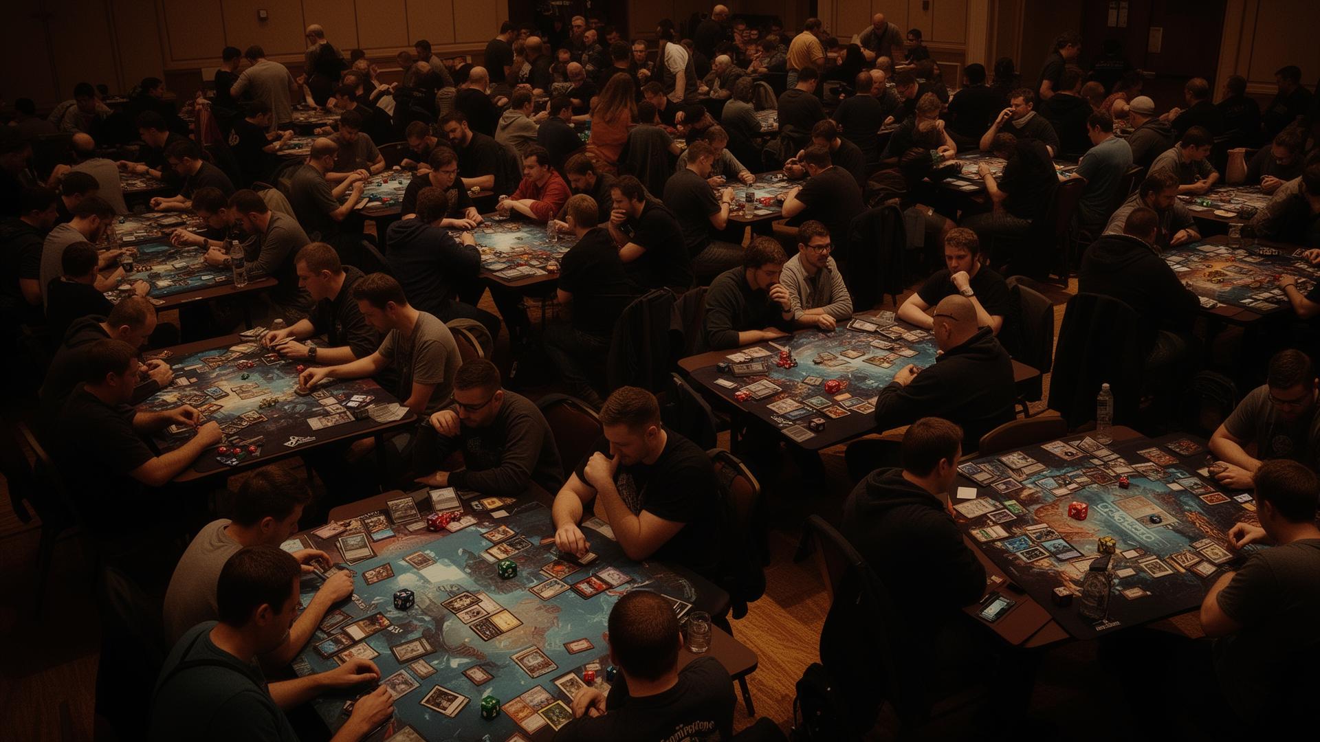 Tournament table overhead